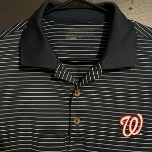 Nike Golf Polo Dri Fit Washington Nationals - Medium, Blue